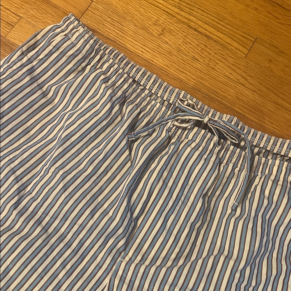 Old Navy Blue White Brown Striped Shorts Size XL - Picture 4 of 8